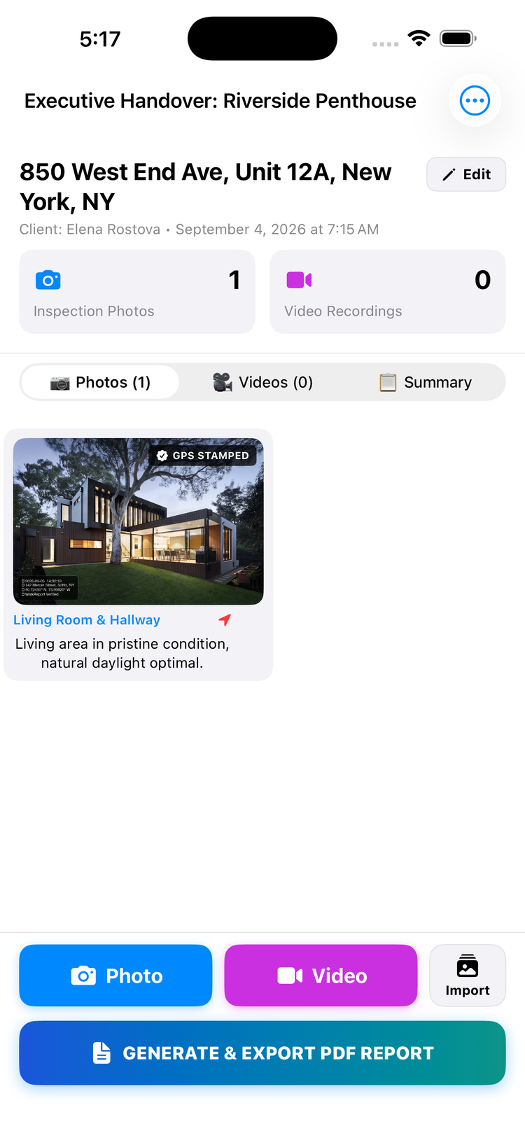 WalkReport Fast Property Walkthrough